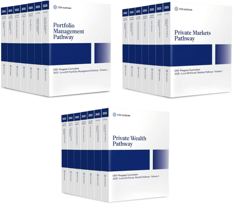 CFA 2025 Program Curriculum Level III Full Set All Pathways