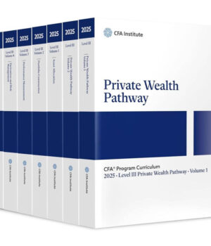 CFA 2025 Program Curriculum Level III Private Wealth Pathway Box Set