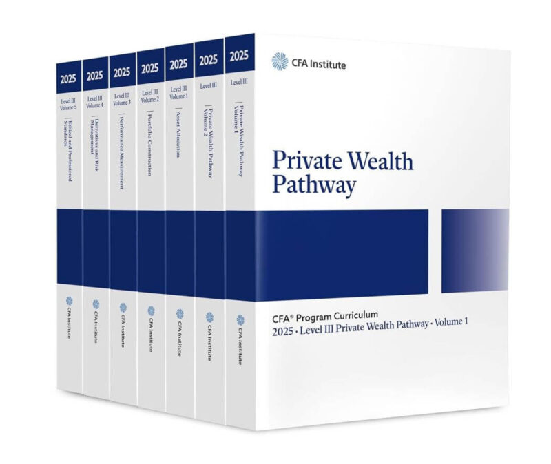 CFA 2025 Program Curriculum Level III Private Wealth Pathway Box Set