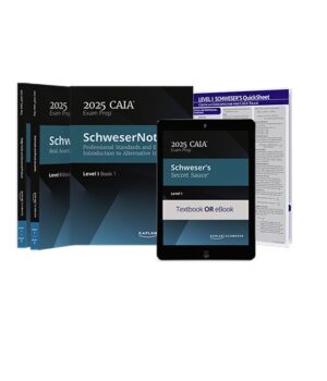 2025 CAIA Level 1 Schweser Notes with Quicksheet