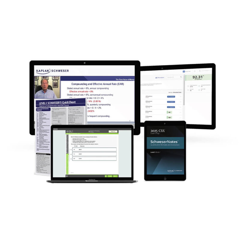 CFA 2025 Schweser Videos Level 1 with Workbook
