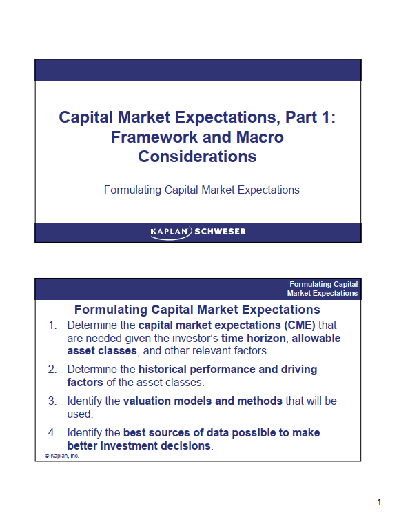 2025 CFA Schweser Videos Level 3 Private Markets Pathway with Workbook