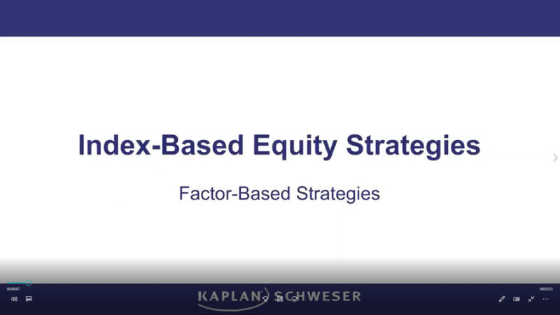 CFA 2025 Schweser Videos Level 3 Portfolio Management Pathway + Workbook