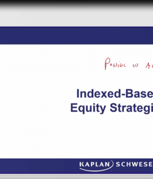 CFA 2025 Schweser Review Workshop Video Level 3 Portfolio Management Pathway