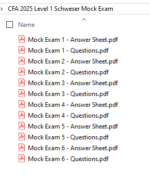 CFA 2025 Schweser Mock Exam Level 1