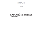 FRM 2025 Schweser Secret Sauce Part 2
