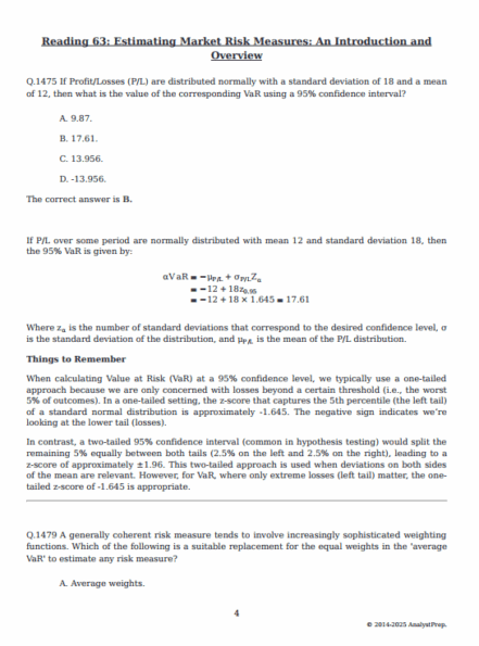 FRM 2025 Part 2 AnalystPrep Study Notes, QBank and Formula Sheet - CFA ...