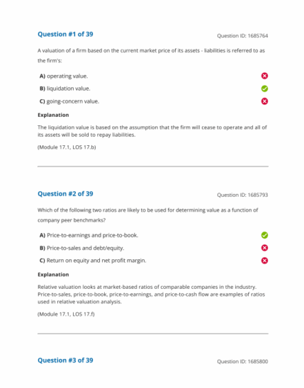 CFA 2026 Question Bank Level 2 - CFA Materials