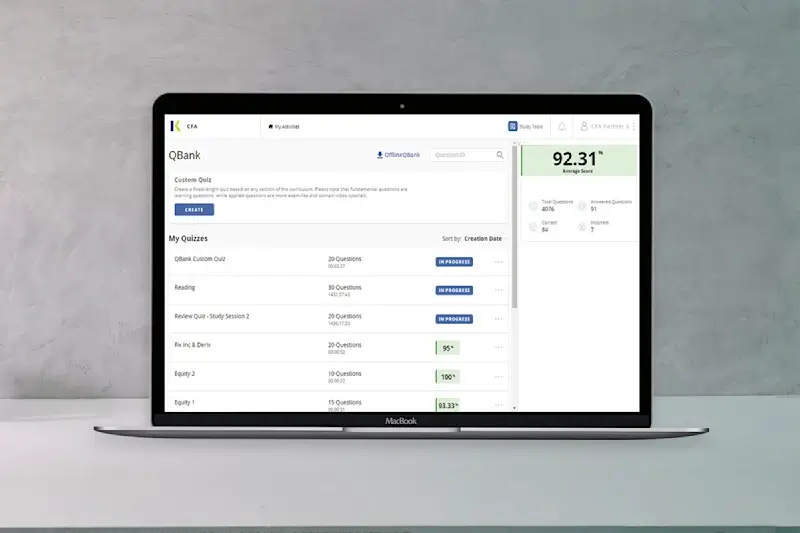 2026 CFA Level 1 Schweser Qbank and Model Quizzes