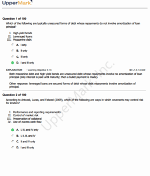 CAIA 2026 UpperMark Mock Exam Level 1