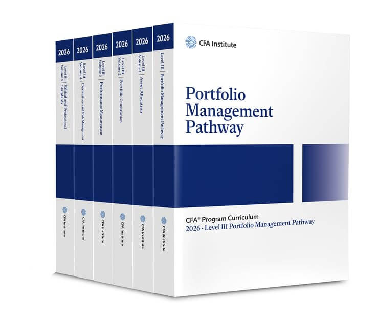 cfa-program2026L3-Portfolio-Management.jpg 2026 CFA Program Curriculum Level III Portfolio Management Pathway Box Set