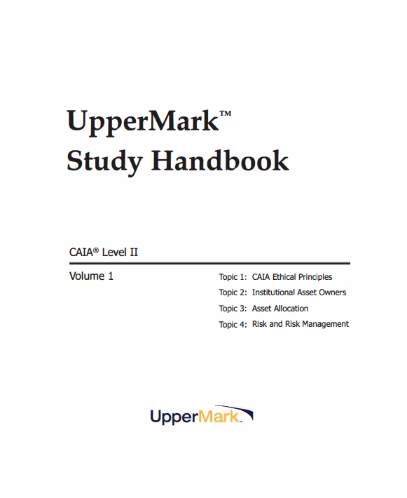 2026-CAIA-L2-Uppermark-Handbook.png 2026 CAIA UpperMark Handbook Level 2 with Formula Sheet