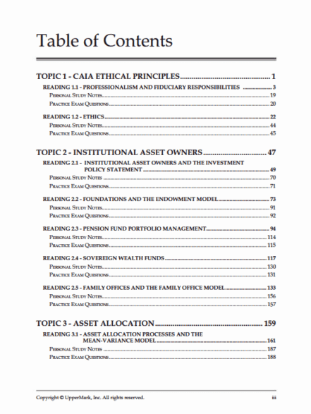 2026 CAIA UpperMark Handbook Level 2 with Formula Sheet - CFA Materials