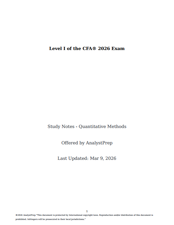 2026analystprep.png CFA 2026 Level 1 AnalystPrep Study Notes with Formula Sheet