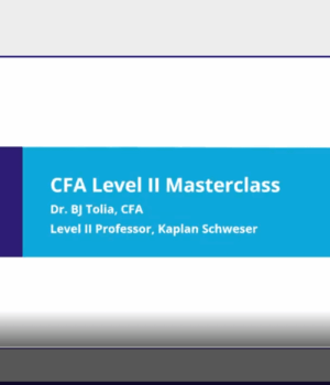 CFA 2026 Level 2 Schweser Masterclass Videos with Workbook