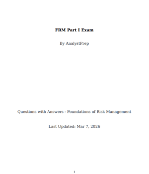 FRM 2026 Part 1 - AnalystPrep Question Bank