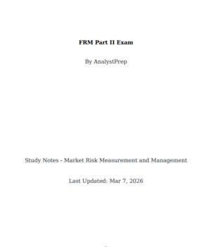 FRM 2026 Part 2 – AnalystPrep Study Notes with Formula Sheet