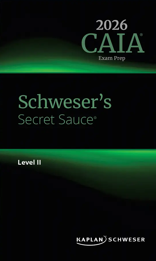 caia2026l2.png 2026 CAIA Schweser Secret Sauce Level 2