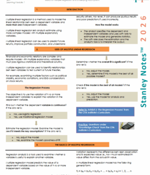 2026 CFA Level 2 Finquiz Stanley Notes, Battle-ready Summaries and Formula sheet