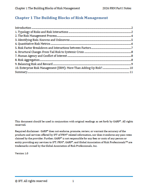 iftnotesfrm2026.png FRM Part 1 2026 IFT Study Notes