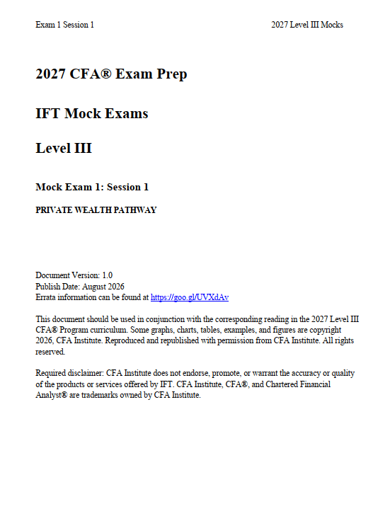 2027iftmockl3pwealth.png 2027 CFA Level 3 IFT Mock Exams Private Wealth Pathway